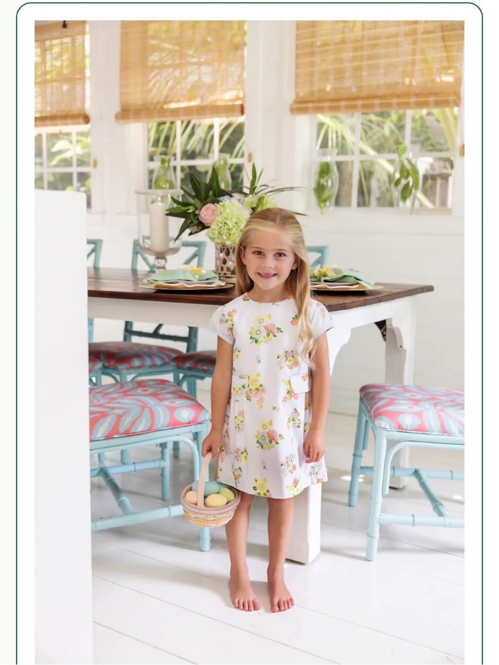The Beaufort Bonnet Company Betts Bow Biltmore Blooms Girls Sz 12 Dress